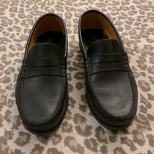 Mephisto men’s black leather loafers rubber sole size 9.5 (US)